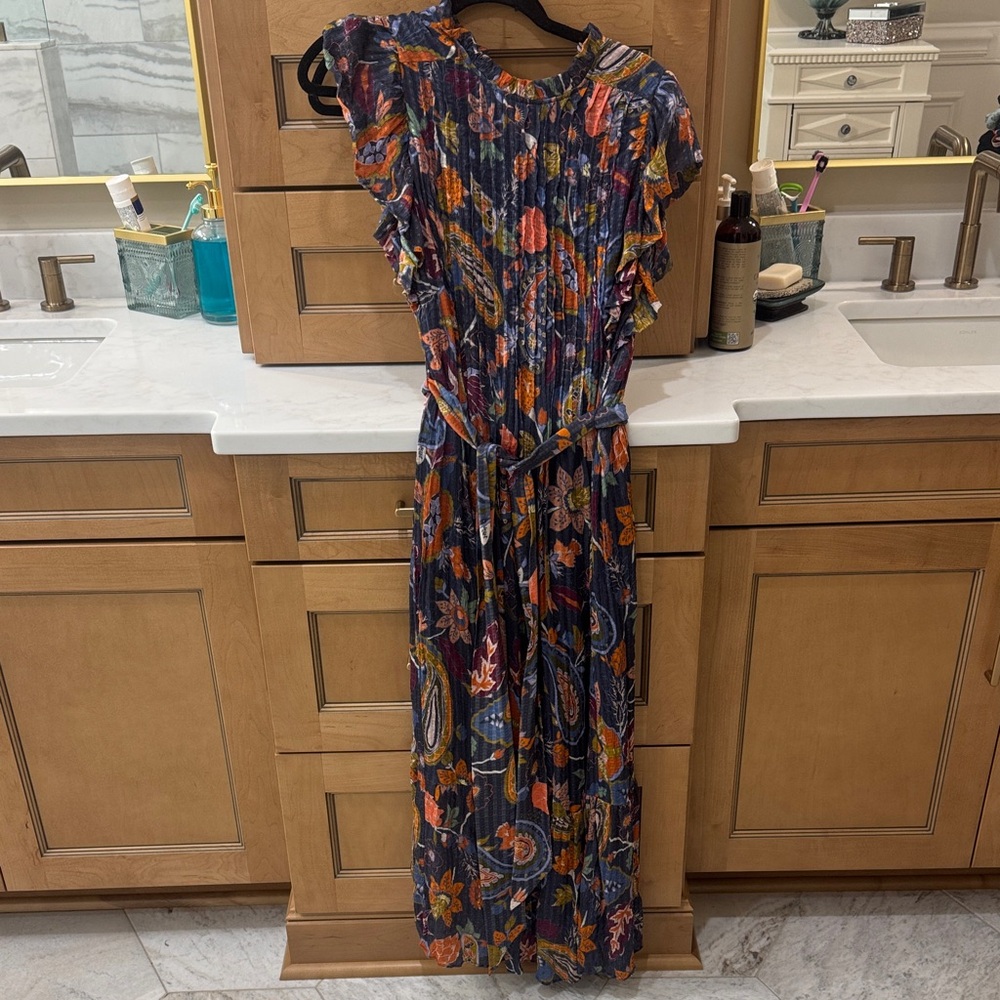 Marie Oliver Navy Floral Maxi Dress